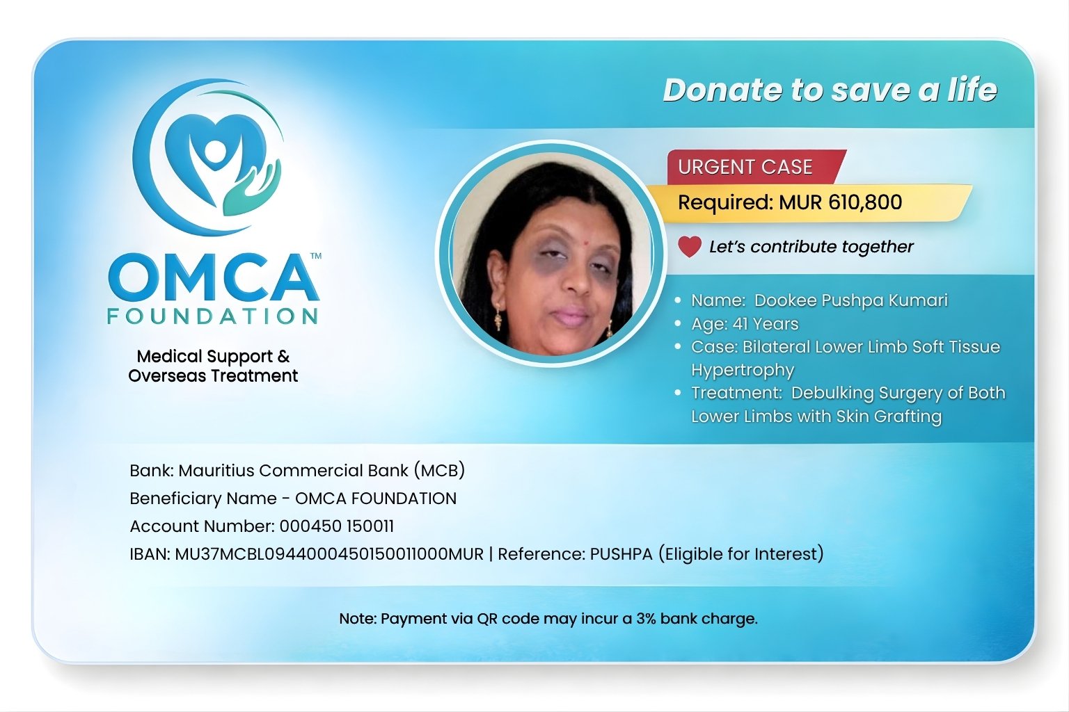 omca donation cards