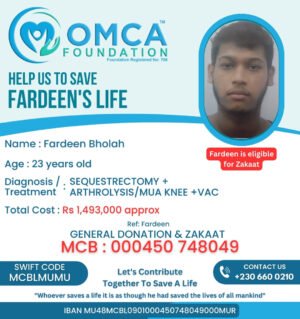 help save fardeen’s life – urgent orthopedic surgery & limb preservation support