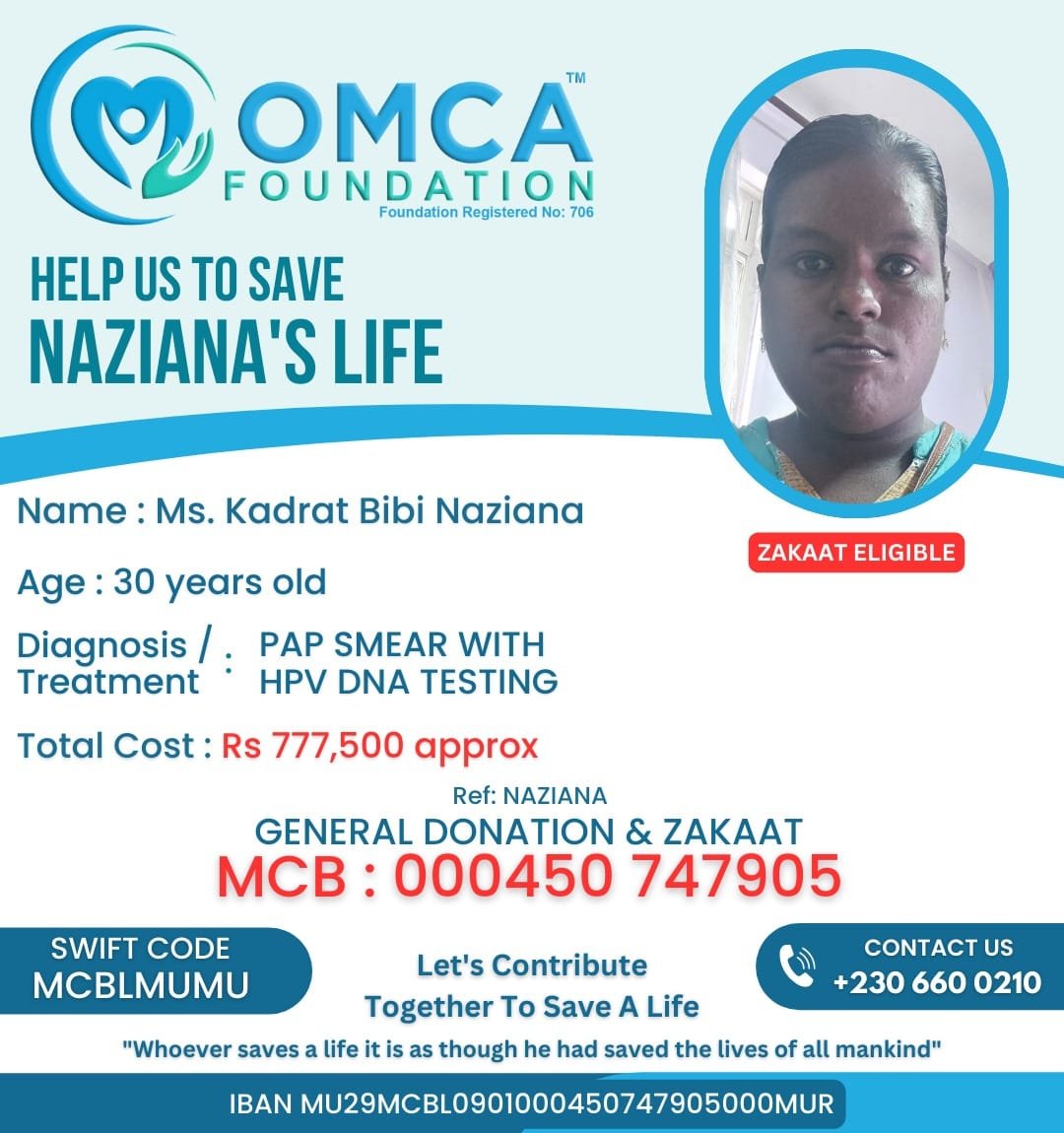 help save naziana’s life – support her medical treatment
