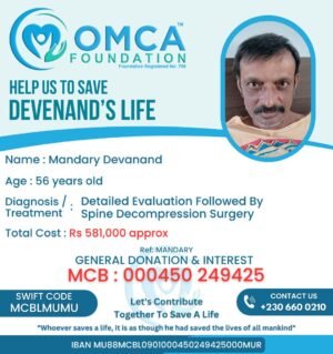 help save devenand’s life – urgent spine decompression surgery