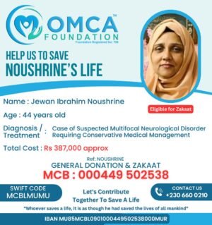 help save noushrine’s life – urgent neurological treatment support