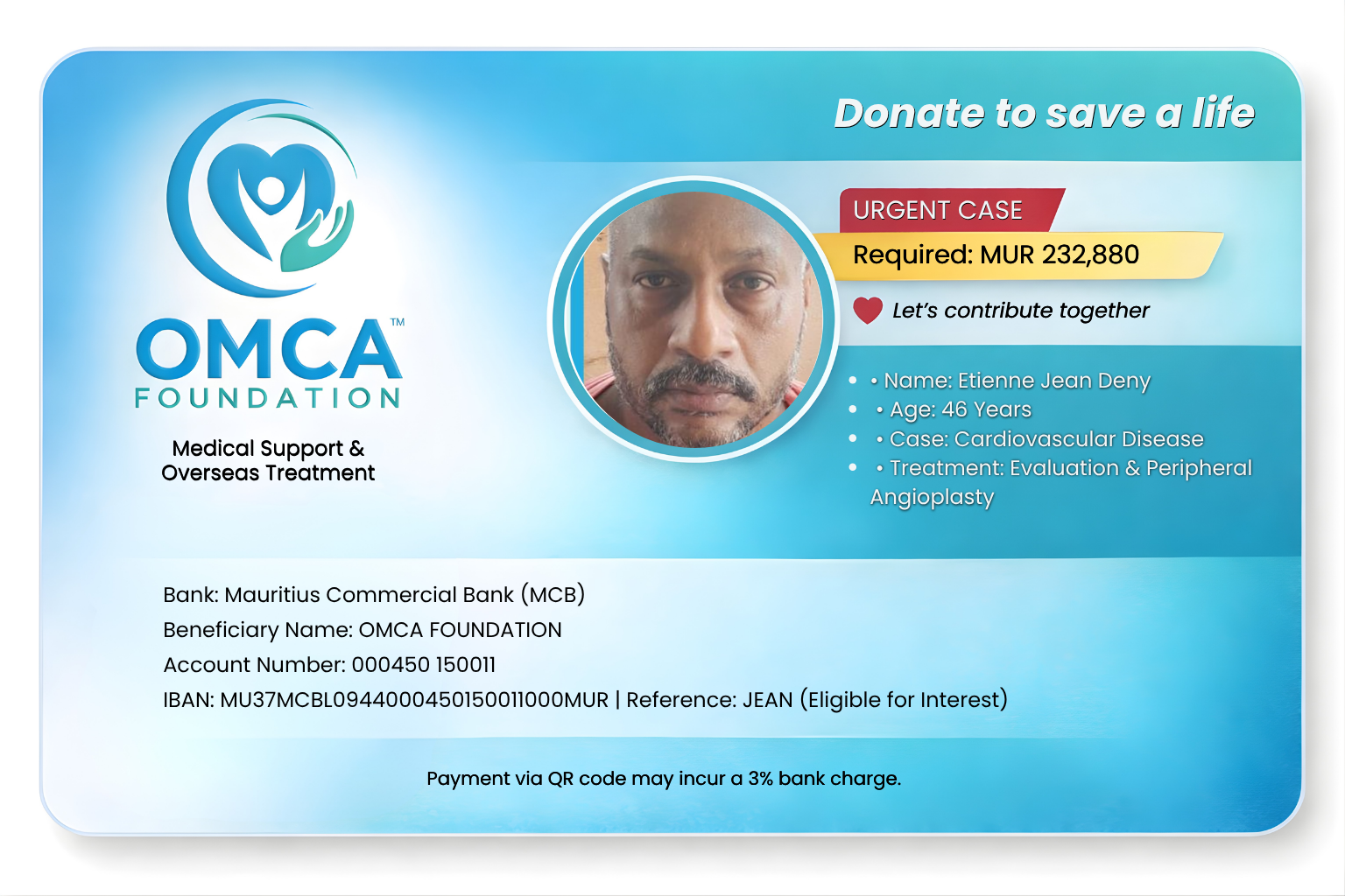 help save jean’s life – urgent cardiovascular treatment