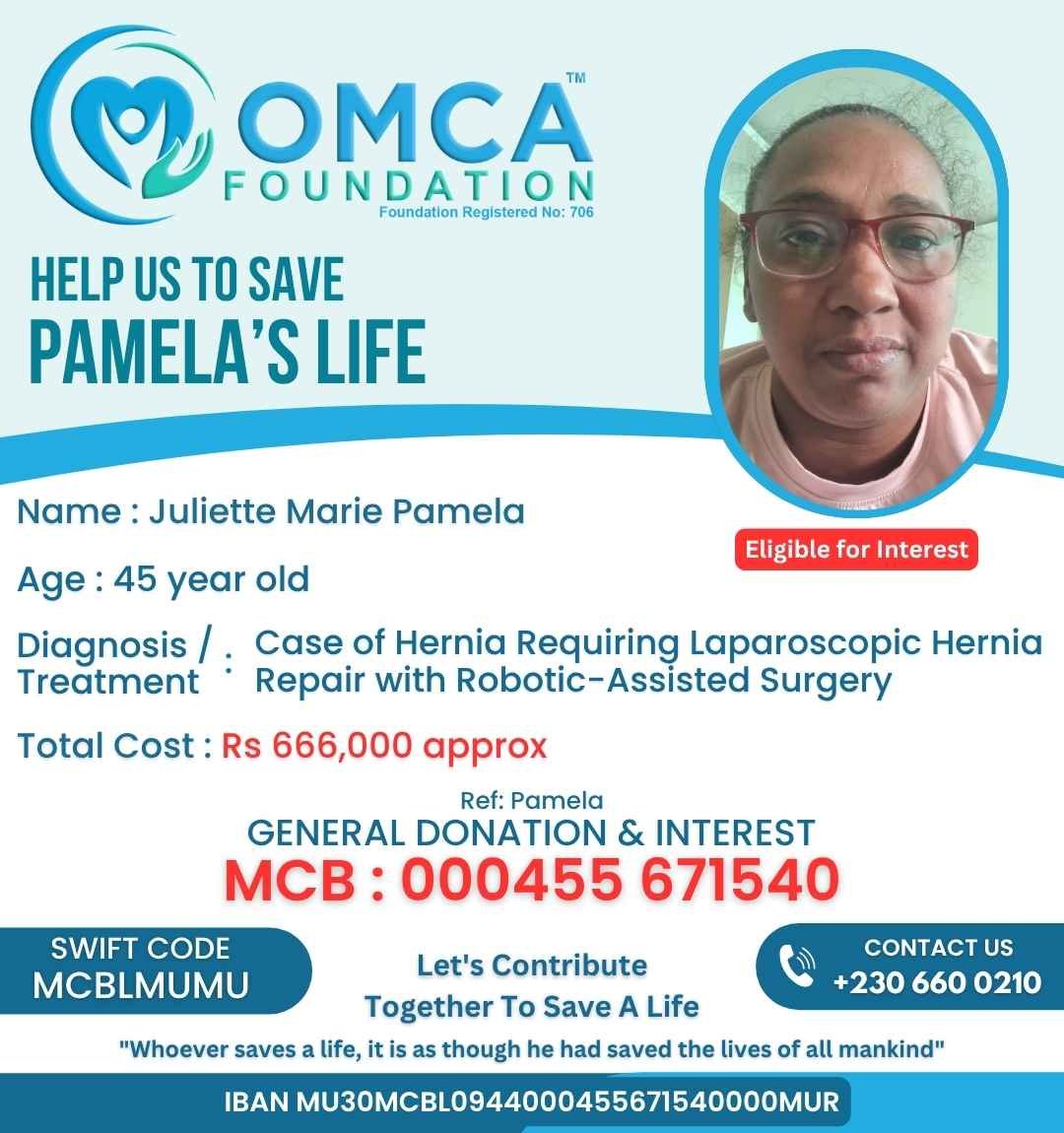Help Save Pamela’s Life – Urgent Hernia Surgery Support