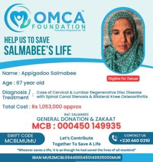 Help Save Salmabee’s Life – Urgent Spine & Knee Surgery Support